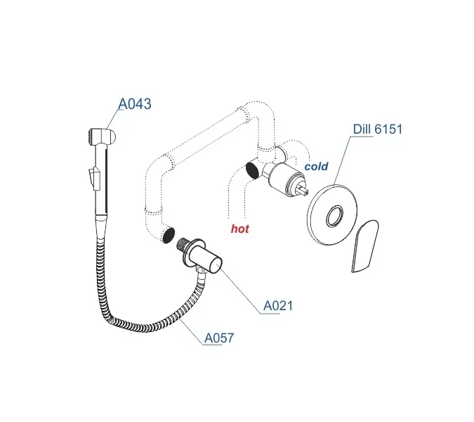 Встраиваемый комплект  WasserKRAFT A06157, изображение 3