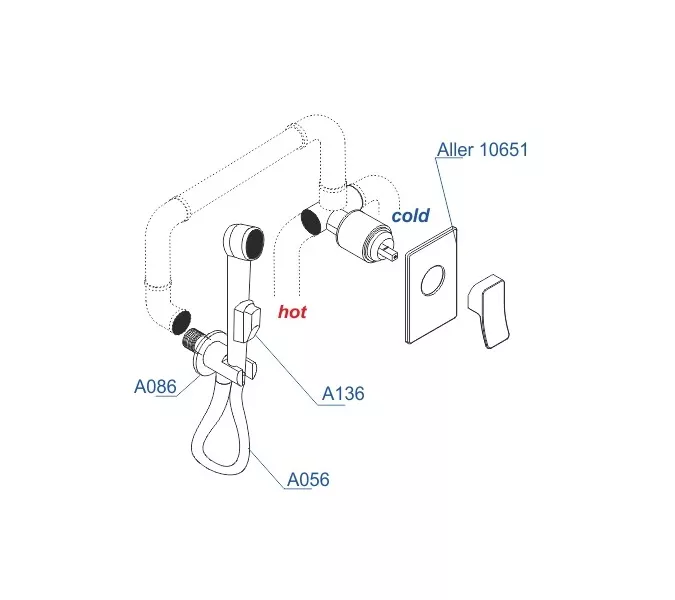 Встраиваемый комплект  WasserKRAFT A106156, изображение 3