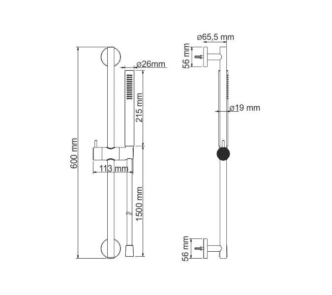 Душевой гарнитур  WasserKRAFT A142, изображение 6
