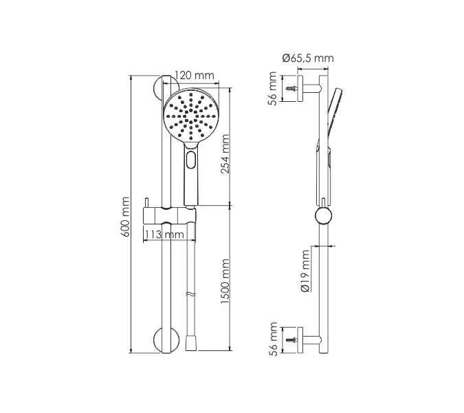 Душевой комплект WasserKRAFT A144, изображение 3