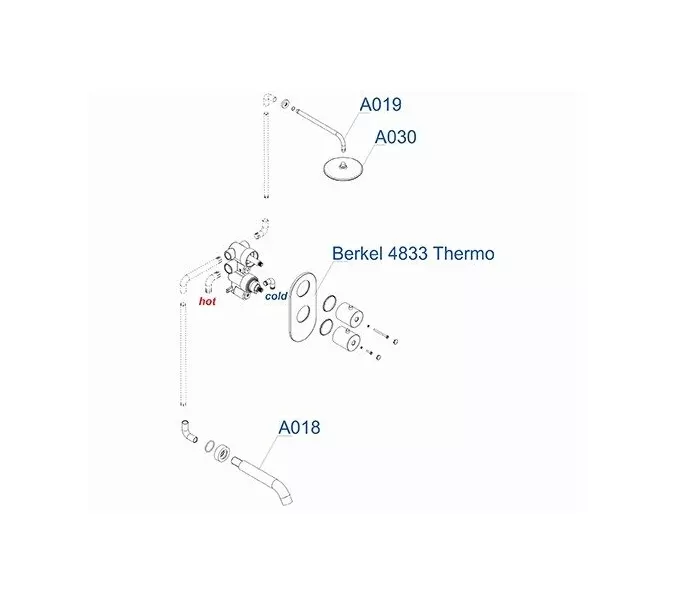 Встраиваемый комплект  WasserKRAFT A15030 Thermo  для ванны, изображение 3
