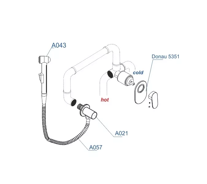 Встраиваемый комплект  WasserKRAFT A15357, изображение 3