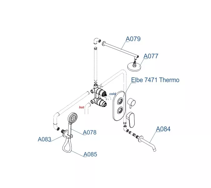 Встраиваемый комплект WasserKRAFT A177471 для ванны, изображение 3