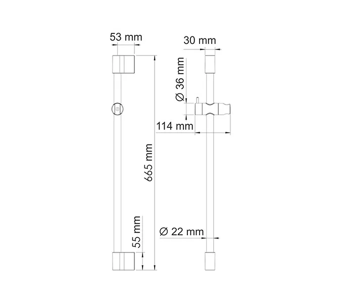 Штанга  для душа  WasserKRAFT Mindel A154, изображение 3