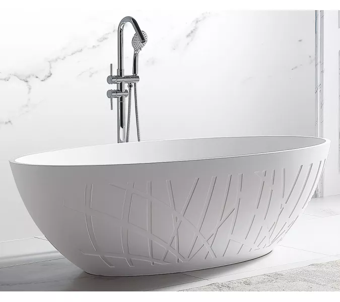 Акриловая ванна отдельностоящая ABBER AB9283  175х100, Выбрать цвет: Белый