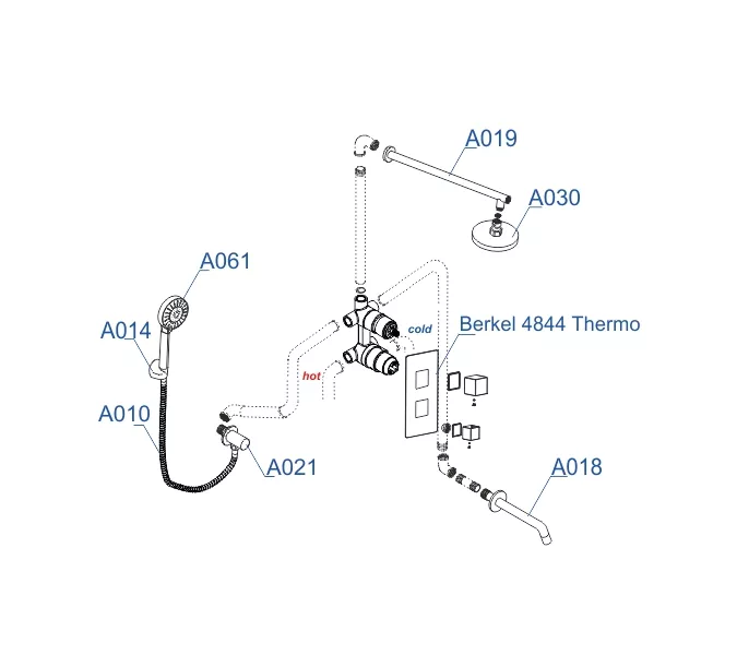Встраиваемый комплект  WasserKRAFT A174819 Thermo, изображение 3