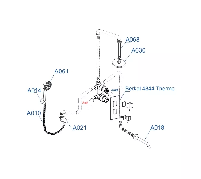 Встраиваемый комплект  WasserKRAFT A174868 Thermo, изображение 3