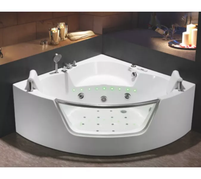 Гидромассажная ванна Frank F165/164 угловая, Выбрать размер: 140х140, изображение 2