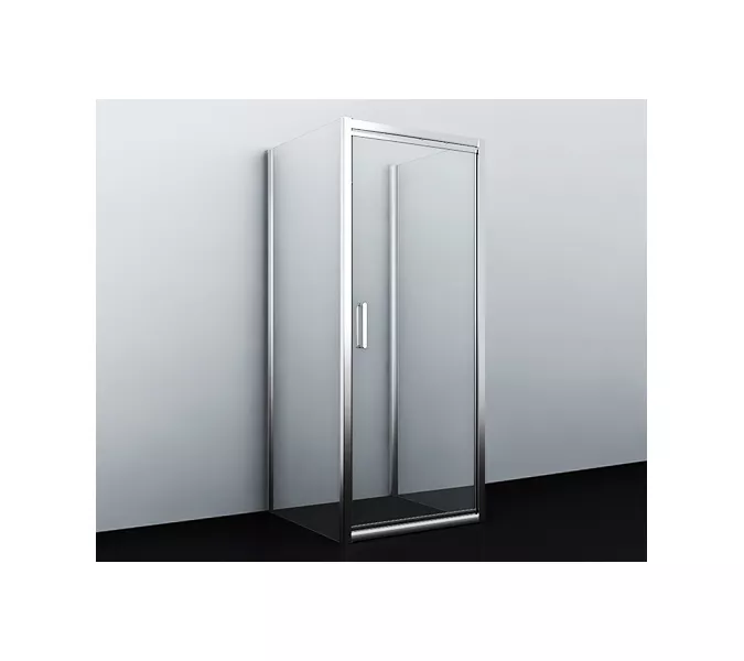 Душевой уголок  WasserKRAFT Salm пристенный, Цвет стекла: прозрачное, Цвет профиля: Хром, Выбрать размер: 90х90, изображение 2