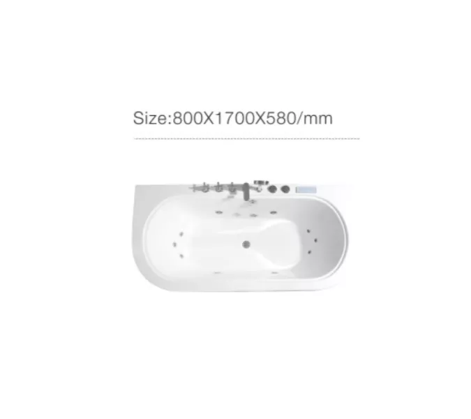 Гидромассажная ванна Frank F160 пристенная 170*80, изображение 3