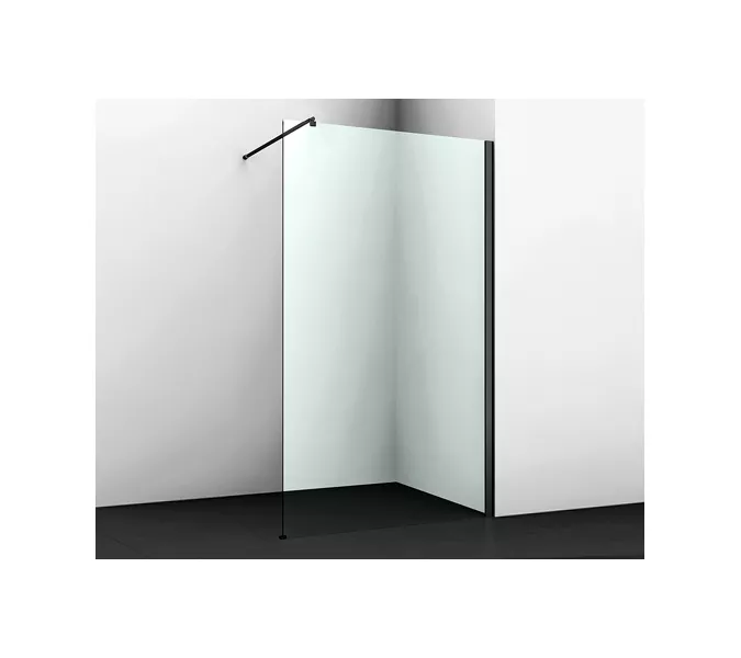 Душевая перегородка WasserKRAFT Abens черный профиль, Выбрать размер: 90