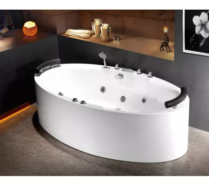 Гидромассажная ванна Frank F163 овальная 200х110