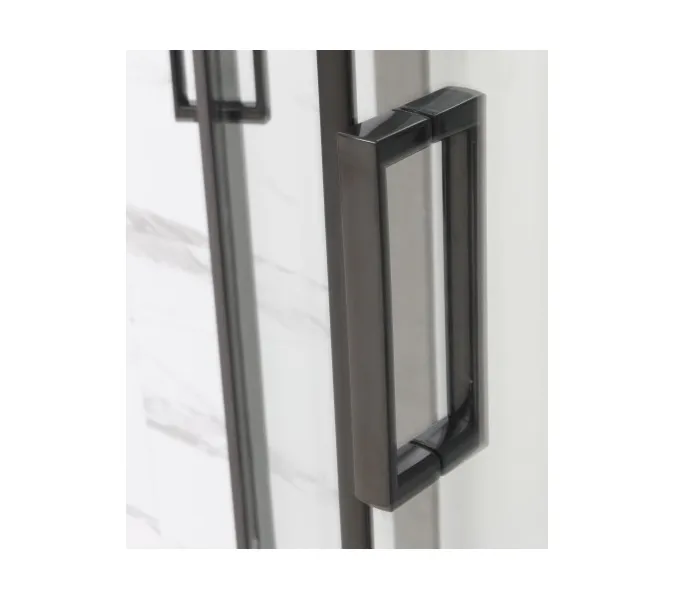 Душевая кабина Frank F409 Black  низкий поддон, Цвет стекла: прозрачное, Цвет профиля: Черный, Тип поддона: Низкий, Выбрать размер: 90х90, Внешний вид: с крышей, изображение 8