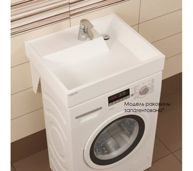 Умывальник над стиральной машиной  СанТа Юпитер с кронштейнами, Выбрать размер: 600х90х500, изображение 3