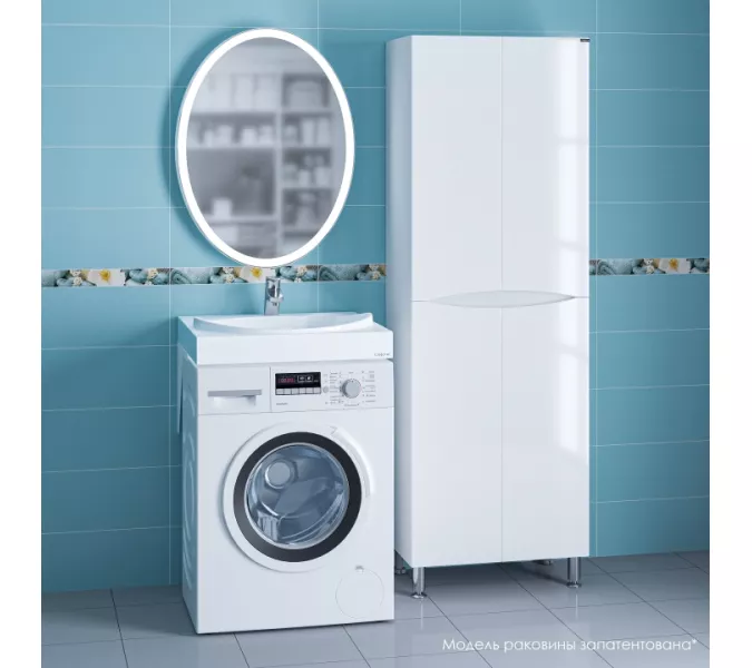 Умывальник над стиральной машиной СанТа Сатурн с кронштейнами, изображение 2