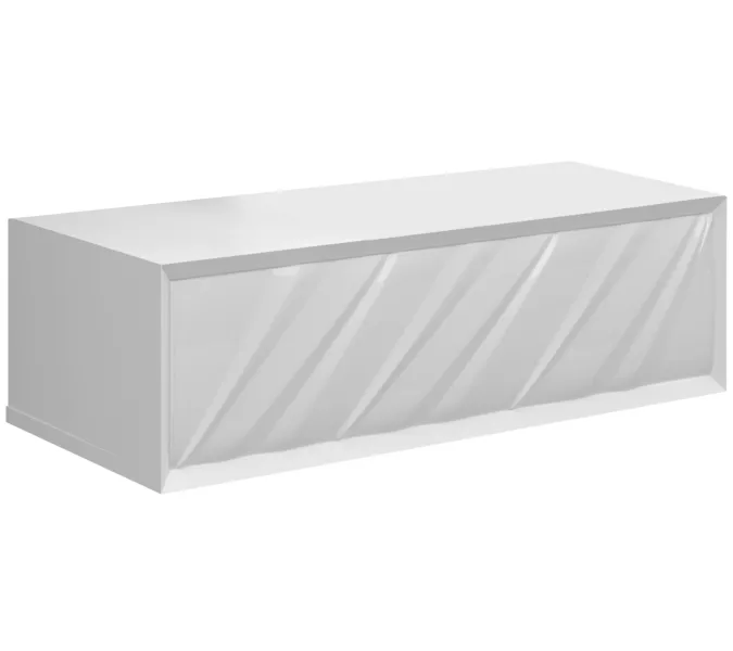 Тумба подвесная 1Marka  Glace White (низ)