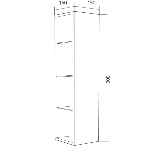 Подвесной шкаф 1MarKa Cube 15, изображение 3