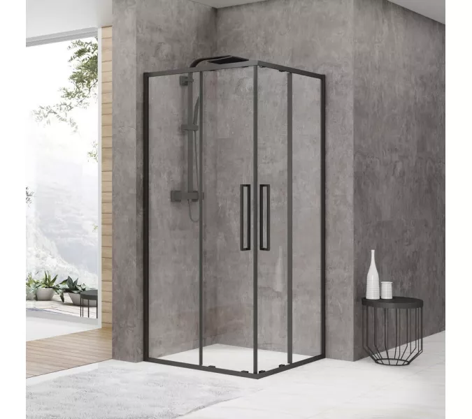 Душевой угол Black & White S872, Выбрать размер: 90x90