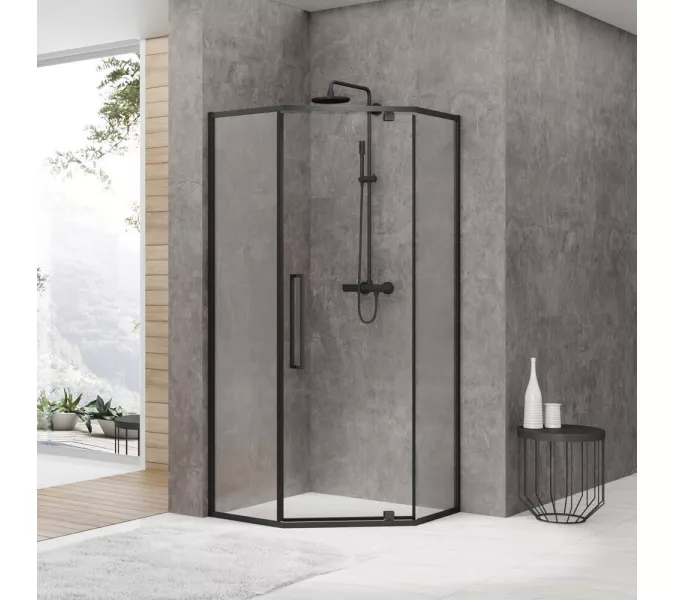 Душевой угол Black & White S875, Выбрать размер: 90x90