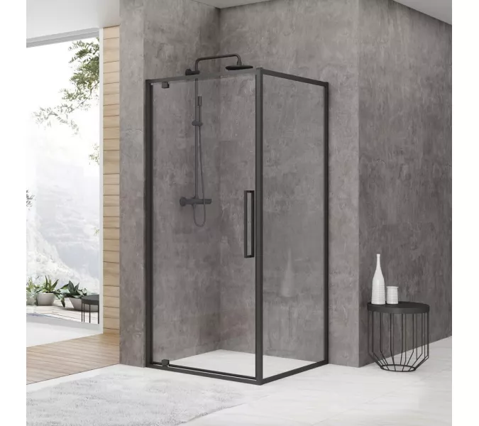 Душевой угол Black & White S877, Выбрать размер: 90x90