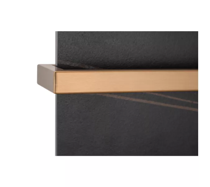 Полотенцесушитель электрический Black&White N-389ND, Выбрать цвет: Черный/золото, изображение 4