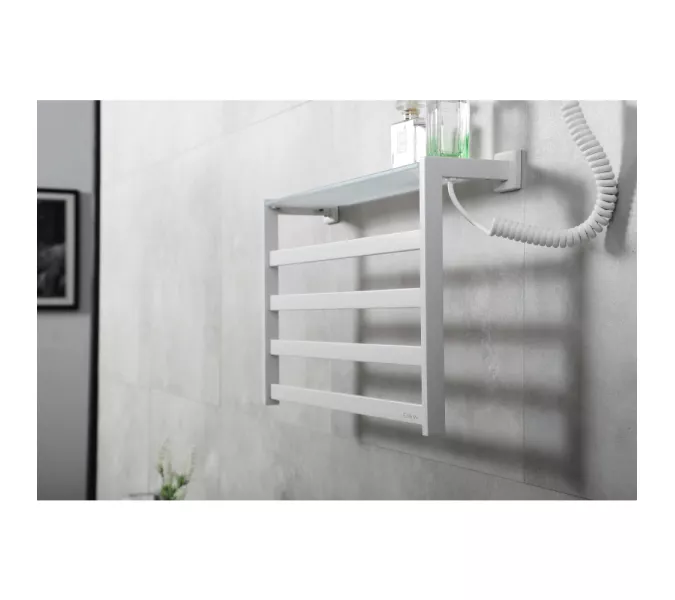 Электрический полотенцесушитель Black&White N-333W/B, Выбрать цвет: Белый, изображение 2