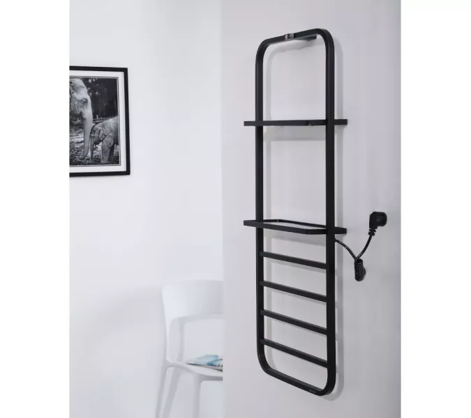 Электрический полотенцесушитель Black&White N-337B, Выбрать цвет: Чёрный, изображение 4