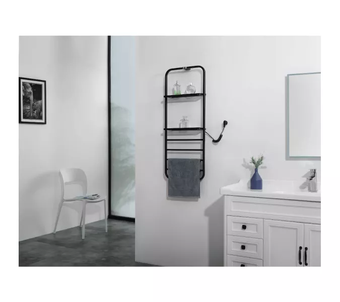 Электрический полотенцесушитель Black&White N-337B, Выбрать цвет: Чёрный, изображение 7