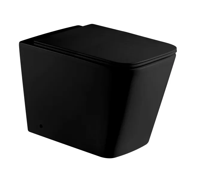 Унитаз напольный приставной WeltWasser GELBACH 002 черный матовый, Выбрать цвет: чёрный матовый