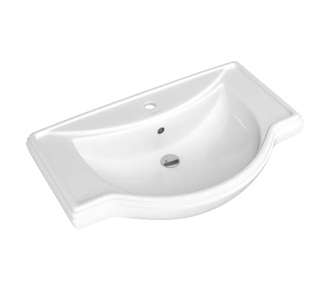 Тумба с раковиной для ванной комнаты OPADIRIS Брунелла- 65 Белый матовый, Выбрать размер: 65, Выбрать цвет: Белый, изображение 8