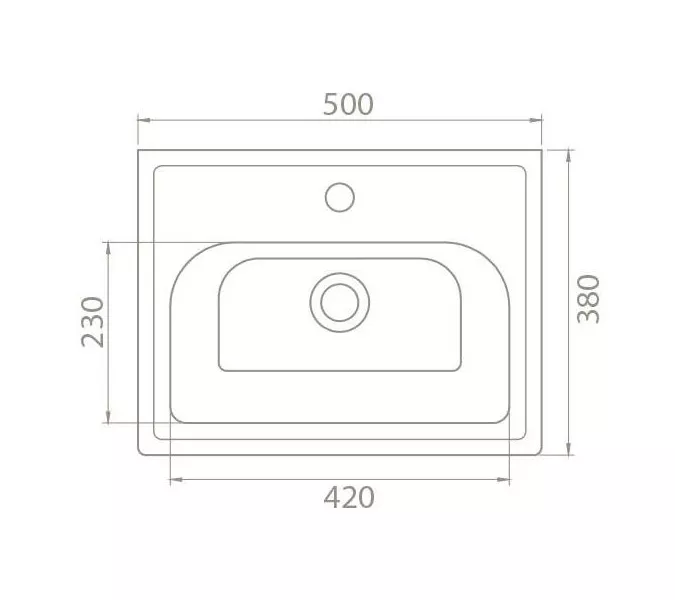 Тумба с раковиной OPADIRIS Палермо белая матовая, Выбрать цвет: Белый, Выбрать размер: 50, изображение 7
