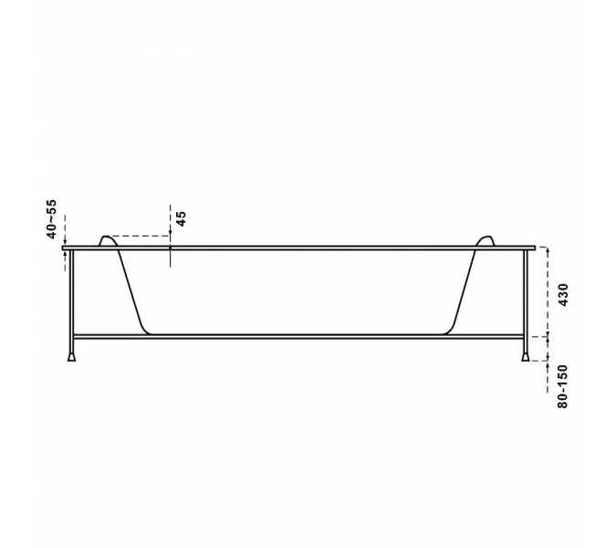 Ванна акриловая  BAS  ИМЕЙДЖЕН 140*140, изображение 5