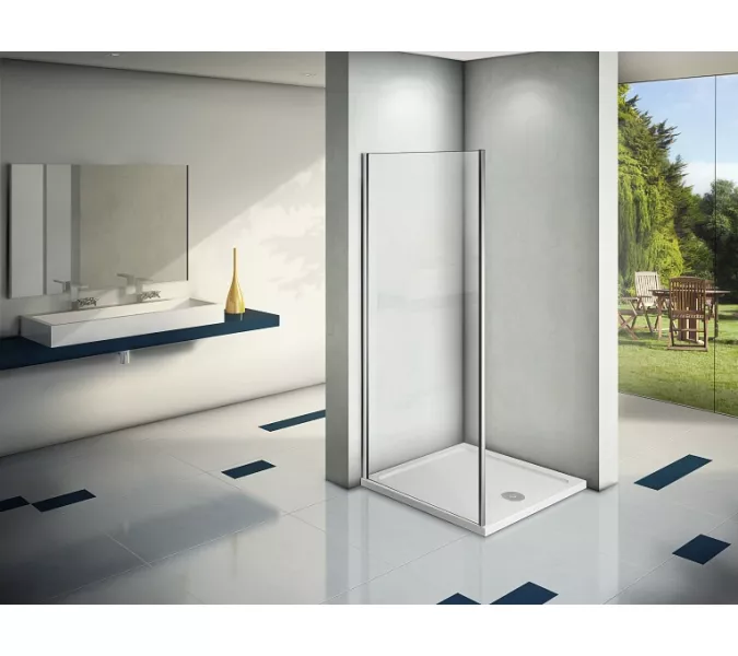 Боковая часть Good Door  PANDORA SP, Цвет стекла: прозрачное, Цвет профиля: Хром, Выбрать размер: 80, изображение 2