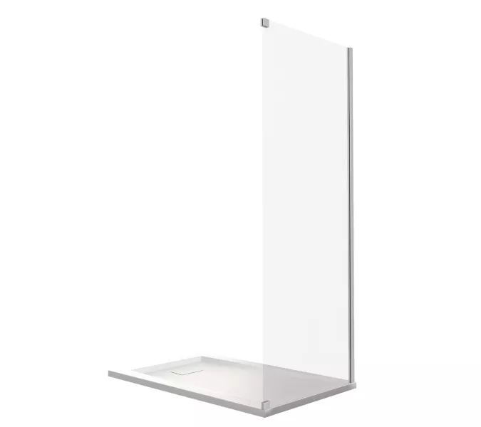 Боковая часть Good Door  IDEA SP, Цвет стекла: прозрачное, Цвет профиля: Черный, Выбрать размер: 80