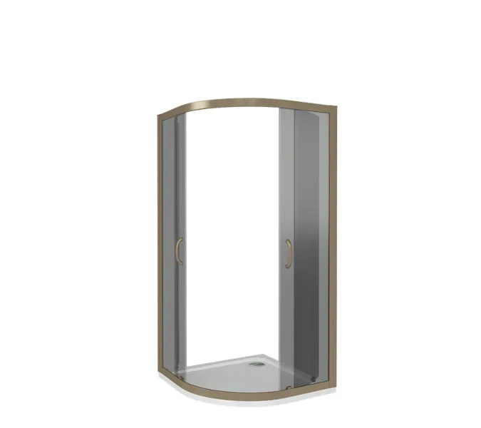 Душевые уголки Good Door  JAZZE R-C-BR/-B-BR без поддона, Выбрать размер: 100x100, Цвет стекла: тонированное, изображение 2