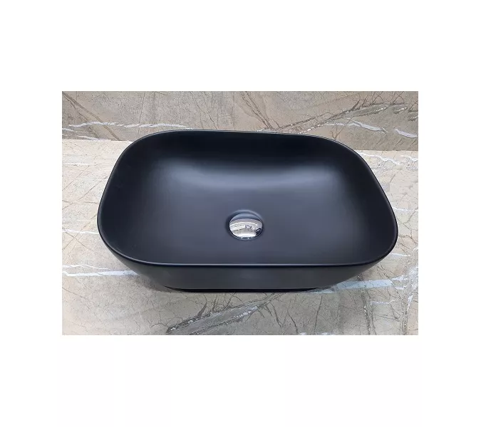 Раковина для ванной накладная прямоугольная CeramaLux 78105MB