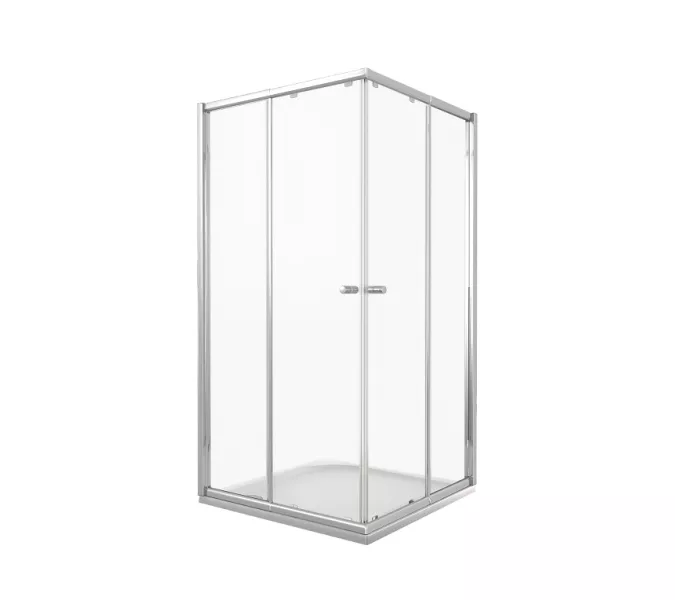 Душевые уголки Good Door  LIRA CR без поддона, Выбрать размер: 90x90, Цвет стекла: прозрачное, изображение 2
