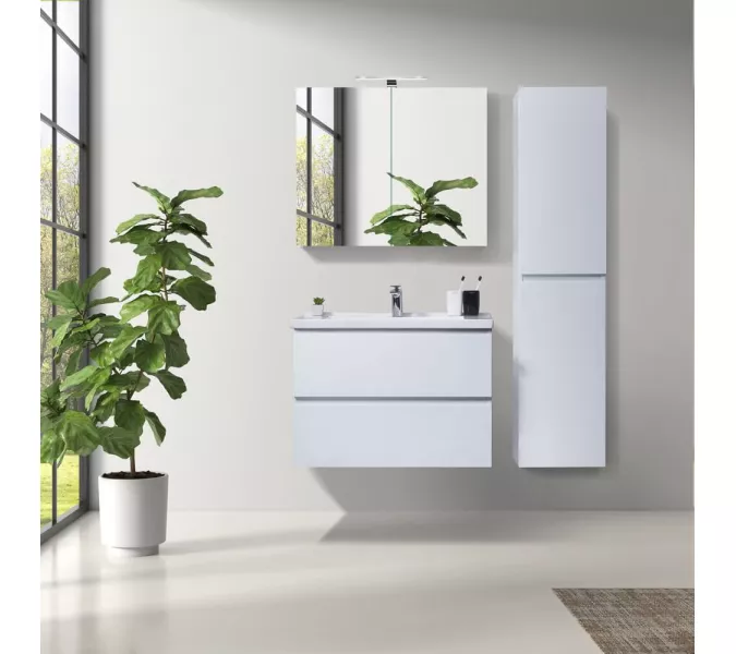 Тумба с раковиной Orans BC-4023W белый, Выбрать размер: 80, изображение 5