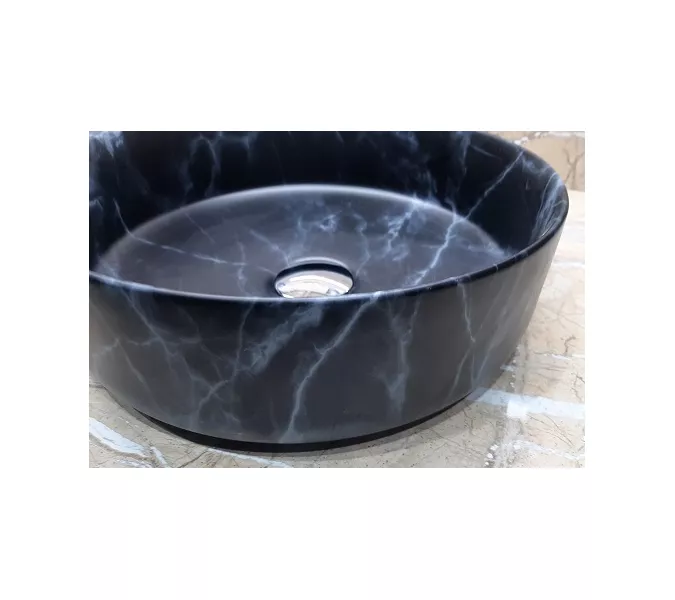 Раковина для ванной накладная круглая CeramaLux C1107, изображение 2