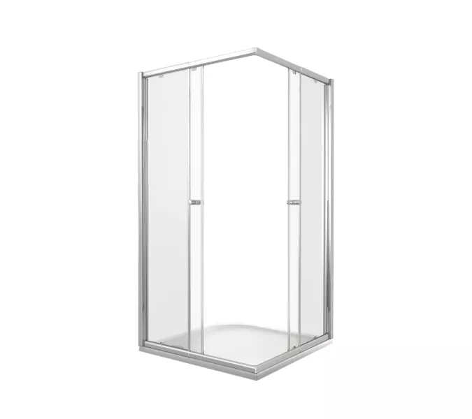 Душевые уголки Good Door  LIRA CR без поддона, Выбрать размер: 90x90, Цвет стекла: прозрачное, изображение 3