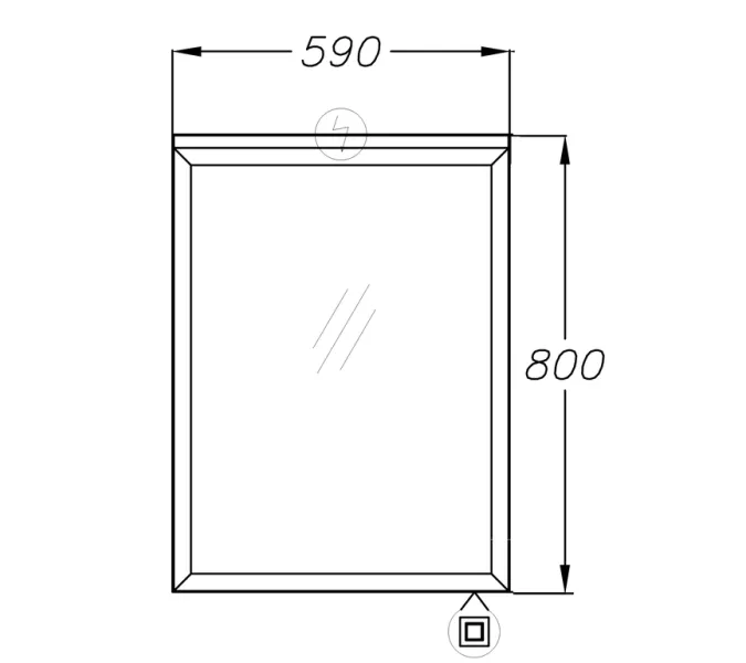Зеркало OPADIRIS Фреш 59, изображение 3