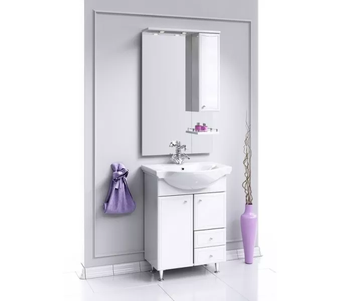 Тумба напольная AQWELLA Барселона с бельевой корзиной, Выбрать размер: 65, изображение 2