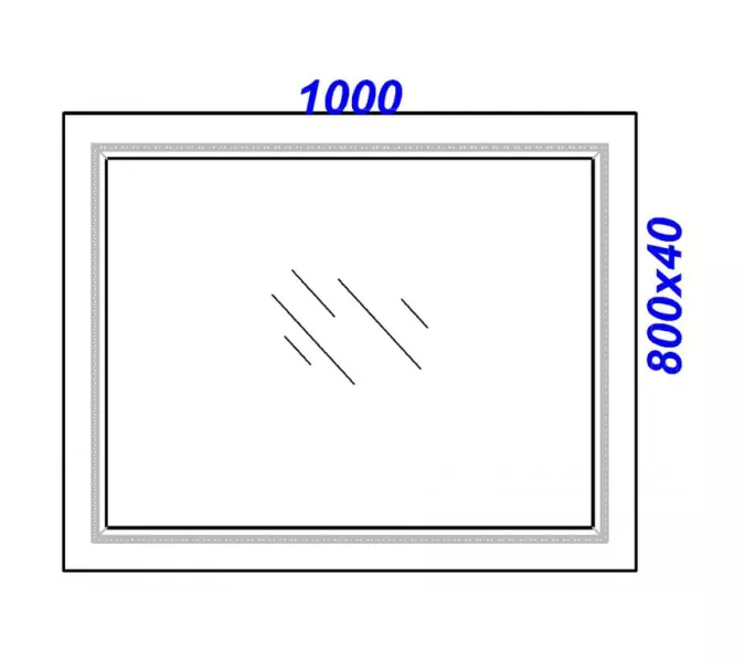 Зеркало AQWELLA Империя 100*80, изображение 3