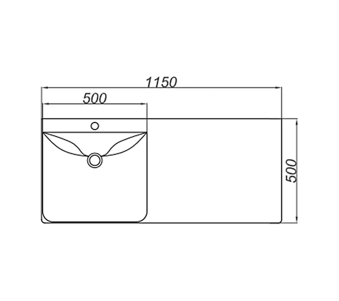 Тумба напольная с умывальником AQWELLA Forma 115, изображение 6