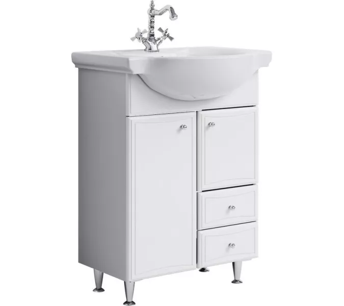 Тумба напольная AQWELLA Барселона с бельевой корзиной, Выбрать размер: 65