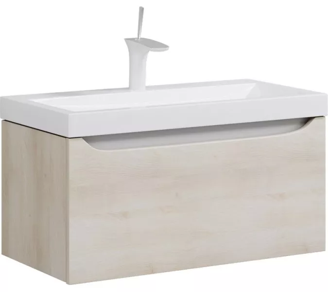 Тумба подвесная AQWELLA Верона, Выбрать размер: 80, Выбрать цвет: Акация