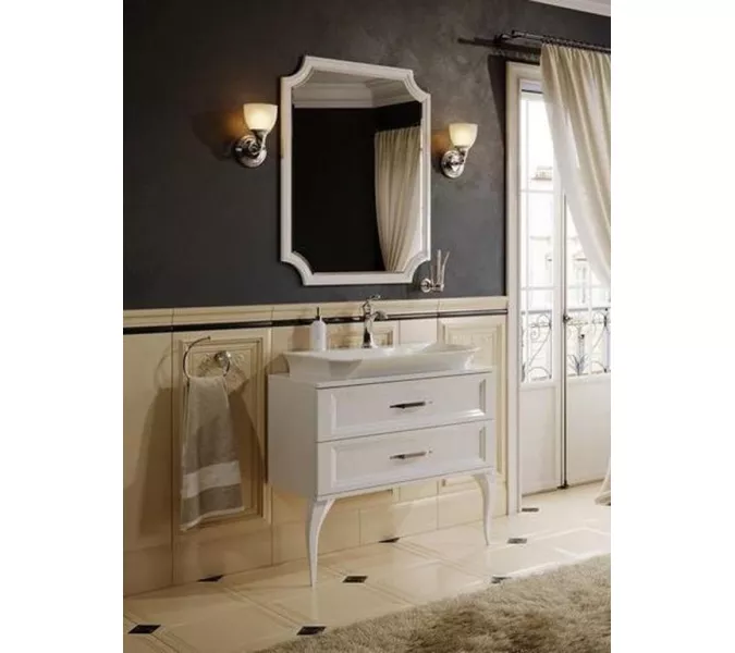 Тумба напольная AQWELLA LaDonna, Выбрать цвет: Белый, изображение 2