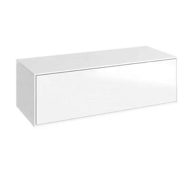 Тумба подвесная AQWELLA Genesis, Выбрать размер: 100, Выбрать цвет: Белый, изображение 2