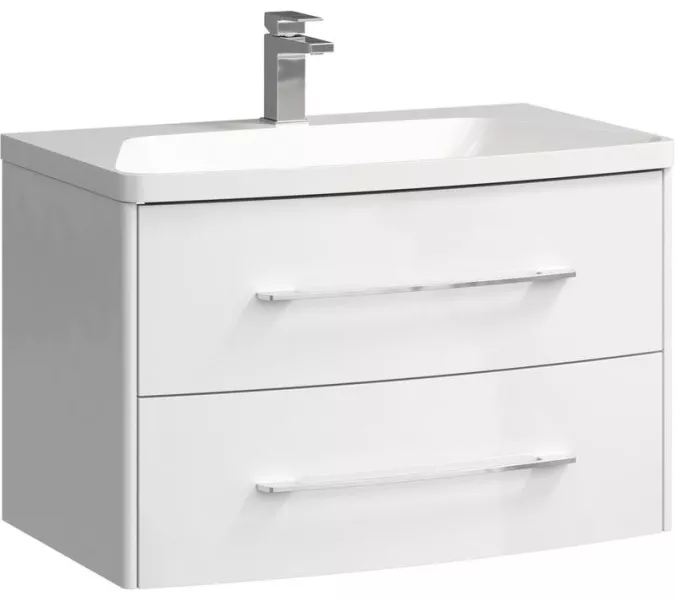 Тумба подвесная с умывальником AQWELLA Неринга 80