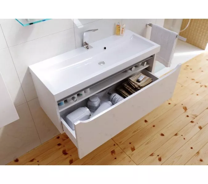 Тумба подвесная AQWELLA Верона, Выбрать размер: 80, Выбрать цвет: Акация, изображение 3